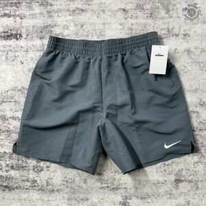 NWT Nike Swim Volley Shorts - 7" Inseam - Grey - Men's Large‎ - NESSE451-051